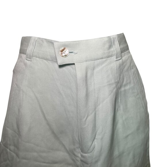 Tommy Bahama Seafoam Green Silk Shorts | Size 6 High Waisted Resort Wear - Picture 6 of 6